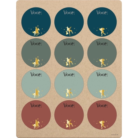 Folat - Cadeaustickers Sint en Piet
