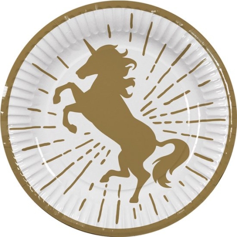 Boland - 10 Papieren bordjes Eenhoorn - Unicorn - Unicorn