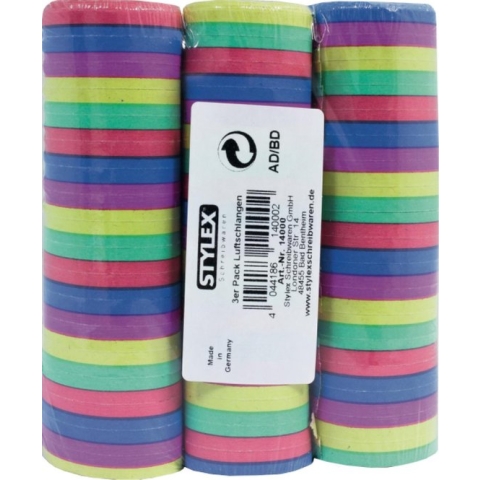 Serpentines - 3 Rollen met 18 worpen in verpakking - 3x4m