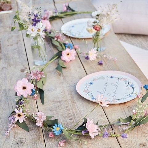 Ginger ray - Kunstbloemen slinger - Feestdecoratie - Multicolor - Plastic -