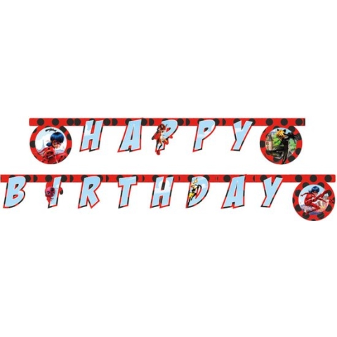 PROCOS - Happy Birthday Ladybug verjaardagsslinger 2m
