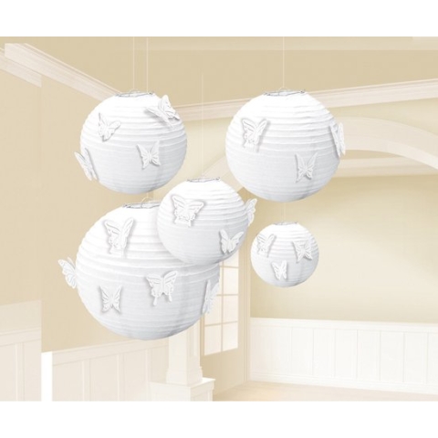 lampionnen Butterflies Paper 24,1 cm papier 3 stuks