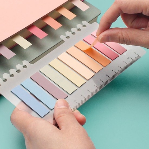 Sticky Notes Transparant - 200 Stuks - Index Tabs - Zelfklevend - 10 Kleuren