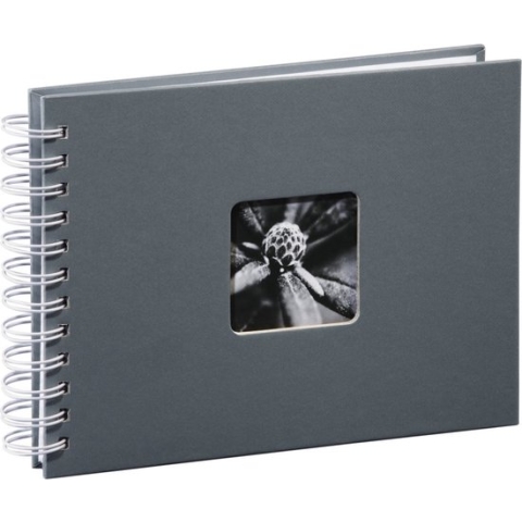 Hama Hama Spiral Bound Album "Fine Art", 24x17 cm, 50 white pages, grey