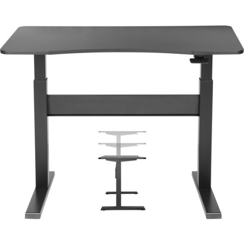 Bureau zit sta - laptop computertafel - in hoogte verstelbaar - 120 x 67.5 cm