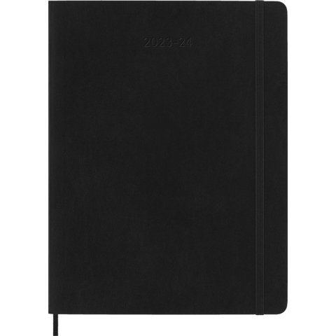 Moleskine 18 Maanden Agenda - 2023/24 - Wekelijks - XL - Zachte Kaft - Zwart