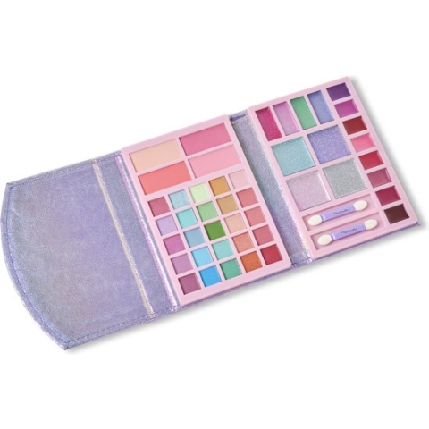 Unicorn kinder make up reisetui 17 x 12 cm kids beauty cadeau tip vakantie Martinelia schmink en verkleed accessoire