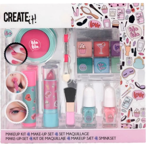 Create it! Make-up set Roze/Turquoise