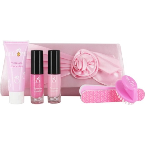 Herome Prinsessen Geschenk Set Deluxe - Kinder Make Up (2+ Jaar) - op Waterbasis - Incl. Tovervijl