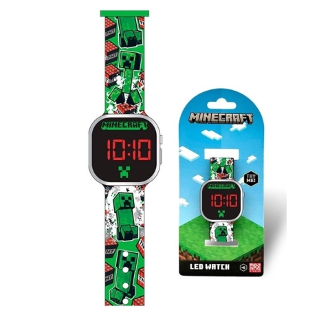 Minecraft Horloge - Led - Multicolor - kids