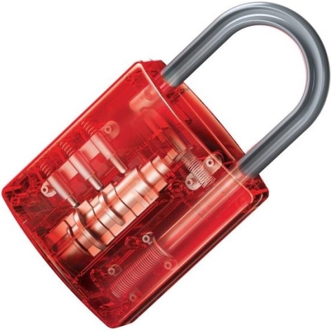 4M Kidzlabs: GIGANT HANGSLOT TRANSPARANT 15cm, met gedetailleerde instructies, in doos 17x22x6cm, 5+