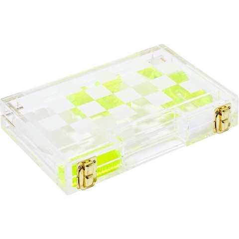 Sunnylife - Travel Lucite Chess & Checkers