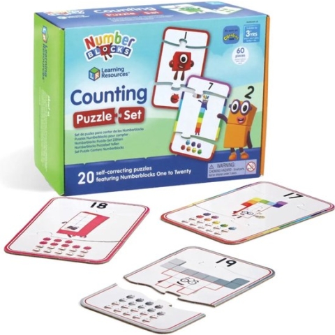Number Blocks - Puzzel set - Tellen