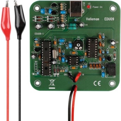 Whadda Educatieve soldeerkit, oscilloscoopkit voor PC, spectrumanalysator, transient recorder