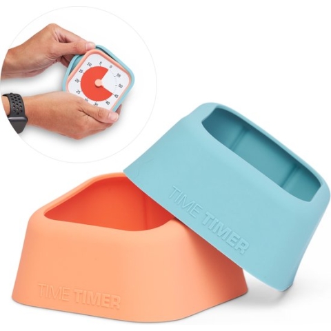 MOD Home Edition Cover set - Color Value Pack - Time Timer MOD Home Edition - set van 2 MOD hoesjes in de kleuren Dreamsicle Orange (oranje) en Lake day Blue (zachtblauw)