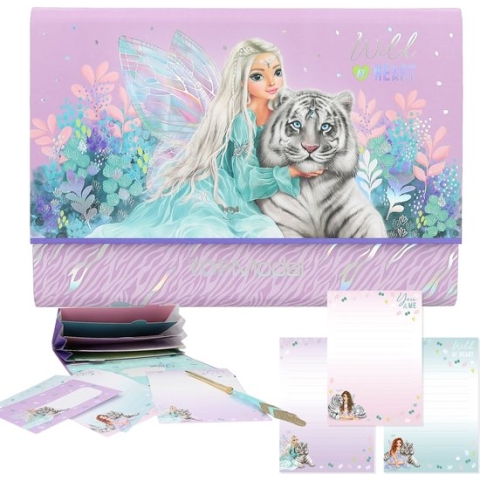 Depesche - TOPModel briefpapier in registermap - FANTASY TIGER