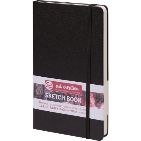 Talens Art Creation Schetsboek Zwart 13 x 21 cm 140 g 80 Vellen