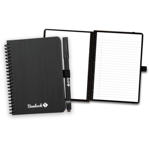 Bambook Classic uitwisbaar notitieboek - Softcover - A6 - Pagina's: Blanco & Gelinieerd - Duurzaam, herbruikbaar whiteboard schrift - Met 1 gratis stift