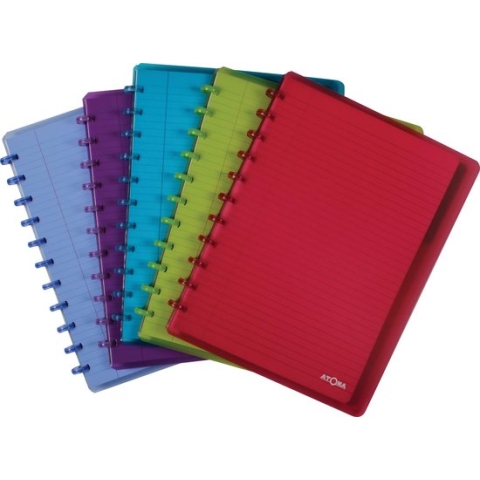 Schrift atoma a4+ lijn 120blz pp assorti - 10 stuks