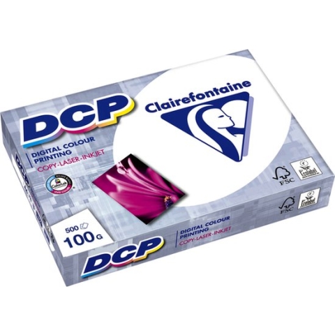 Laserpapier Clairefontaine DCP A4 100gr wit 500vel - 5 stuks