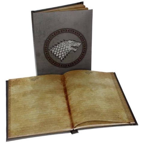 Game of Thrones: Stark Notebook with light