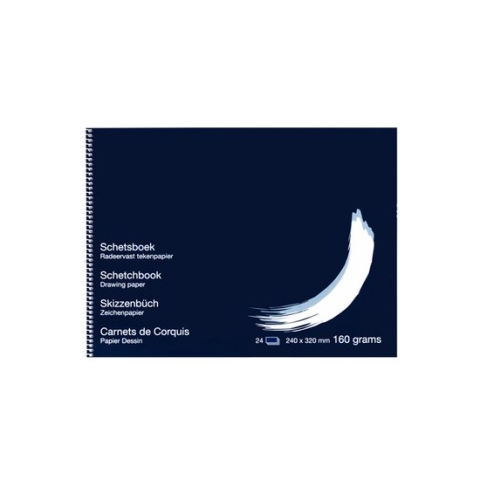 Schetsboek Papyrus 240x320mm 160gr 24vel - 10 stuks