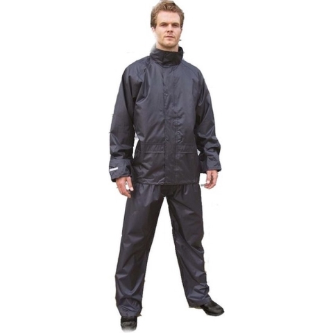 Zwart All Weather regenpak voor volwassenen XL (44/54)