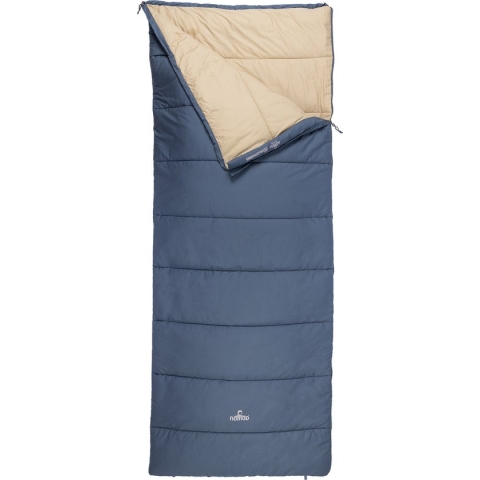 NOMAD® Blazer Slaapzak | 205x80cm Blauw | Lichtgewicht & Kwalitatief | Slaapzak | Incl Hoes | Katoen | Gevoerde tochtstrook