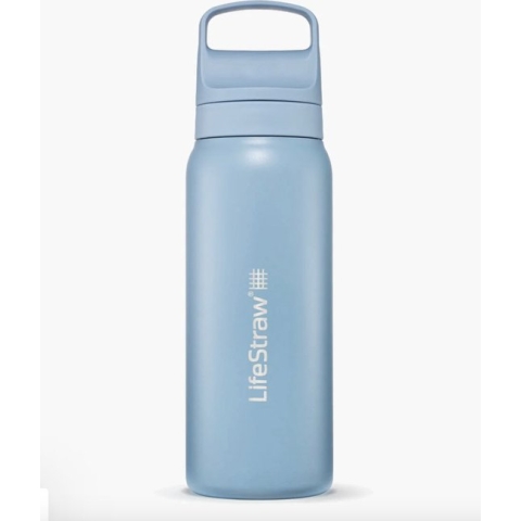 Lifestraw Go 2.0 - Stalen Waterfles met Filter - 700ml - Icelandic Blue