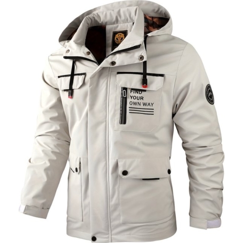 Xerolax Winterjas Voor Heren - Parka - Winter - Jas - Volwassen - Wit - Maat XXL