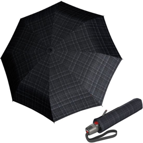 Knirps Paraplu / Stormparaplu Opvouwbaar - T 200 Medium Duomatic - Ruit Print