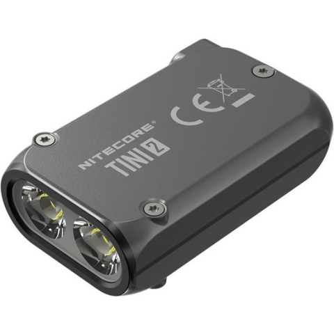 Nitecore Tini2 Sleutelhangerlamp oplaadbaar grijs