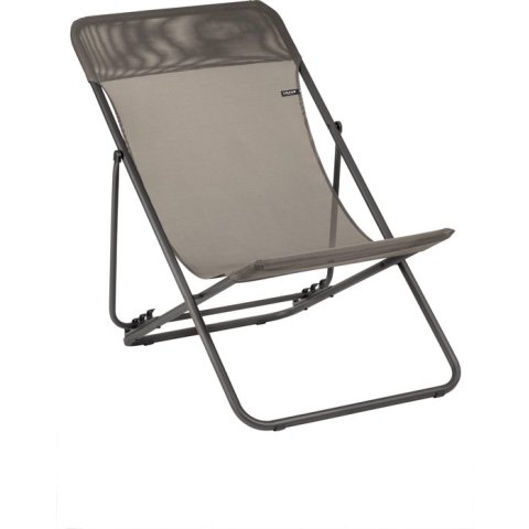 LAFUMA Maxi Transat - Strandstoel - Verstelbaar - Inklapbaar - Graphite