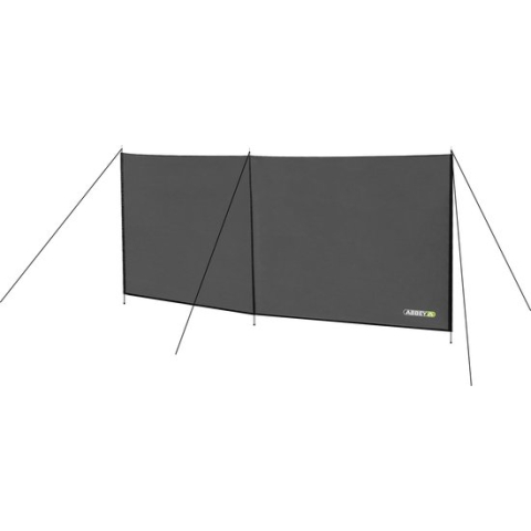 Abbey Camp Windscherm Polyester - 3 Meter - Grijs