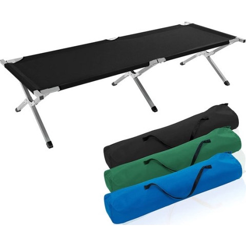Sens Design Veldbed - Kampeerbed - Stretcher - Extra Groot - Zwart