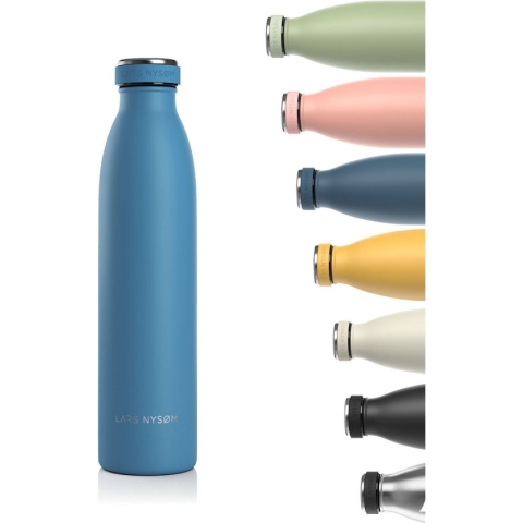 LARS NYSØM - 'Ren' Roestvrijstalen drinkfles 750ml - BPA-vrije geïsoleerde waterfles 0,75 Liter - Niagara