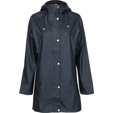 Ilse Jacobsen regenjas waterbestendig donkerblauw maat 40