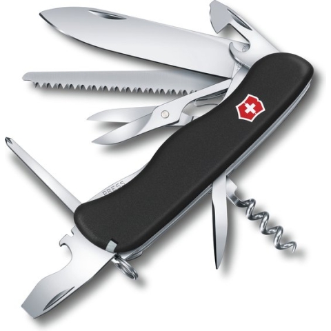 Victorinox Outrider Black Zwitsers Zakmes - 14 Functies - Zwart