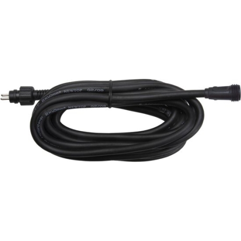 Garden Lights: Verlengkabel Rubber 2 Meter - Zwart