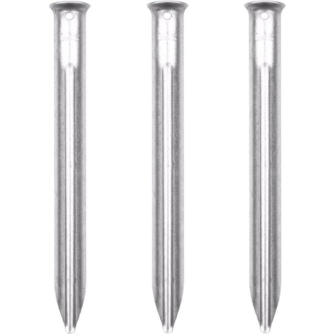 Voordeelset van 20x stuks tent haringen extra stevig 24 cm - Metalen tentharingen - Kampeer spullen - Outdoor kwaliteit