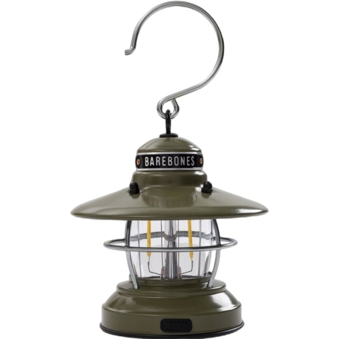Barebones Mini Edison Lantern - tafel / hanglamp elektrisch - olijf