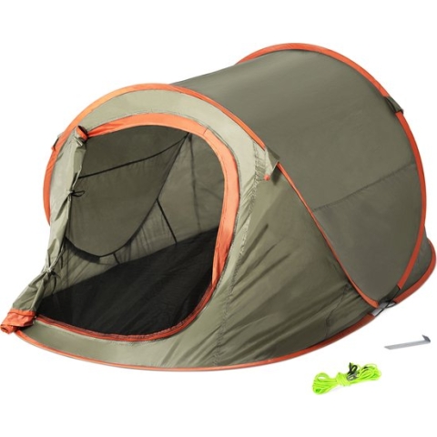 JEMIDI tweepersoons pop-up tent - Opgooitent, werptent voor 2 personen - Ideaal als festivaltent of kampeertent - Verschillende kleuren
