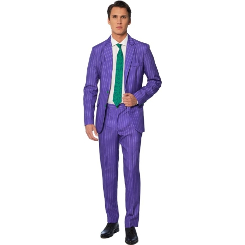 Suitmeister The Joker - Mannen Kostuum - Gekleurd - Carnaval - Maat L