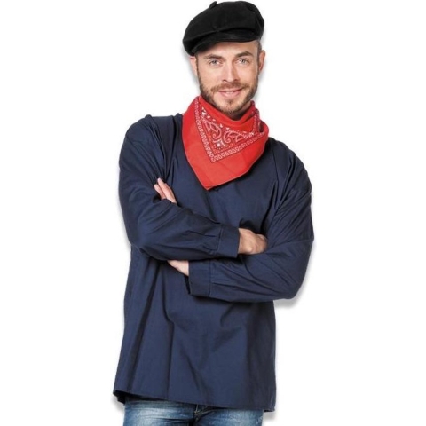 Wilbers & Wilbers - Boeren Tirol & Oktoberfest Kostuum - Blauwe Boerenkiel Origineel - Blauw - XXL - Bierfeest - Verkleedkleding