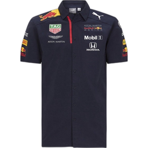 Red Bull Racing - Max Verstappen - Heren Team Shirt Navy - Maat XS