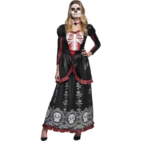 Boland - Kostuum Señora Adriana (44/46) - Multi - L - Volwassenen - Day of the dead - Halloween verkleedkleding - Day of the dead
