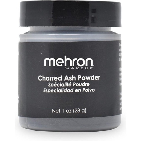 Mehron Specialty Powder Charred Ash | Geblakerd As - 21 gram (ook ideaal voor roetpieten)