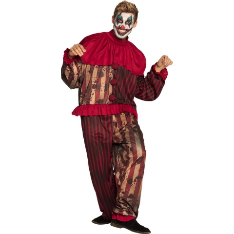 Boland - Kostuum Midnight clown (50/52) - Multi - M - Volwassenen - Clown - Clown - Circus- Halloween - Horror