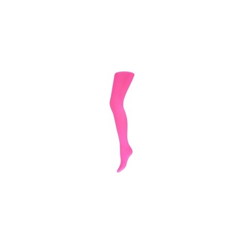 Fluor roze dames panty 60 denier S/M