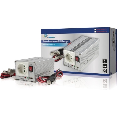 HQ - Spanningsomvormer - 12 V - 230 V - 300 W